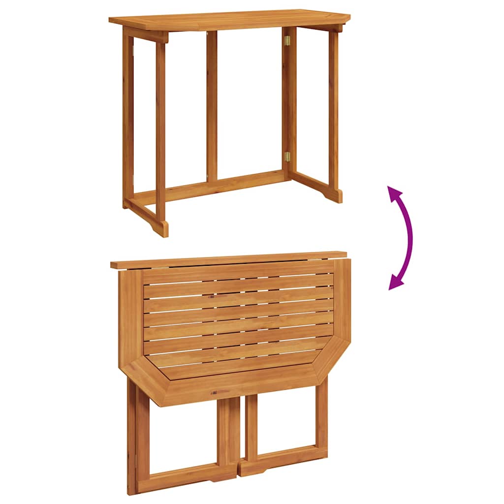 3-teiliges Garten Bistro Set mit Kissen - aus solidem Akazienholz